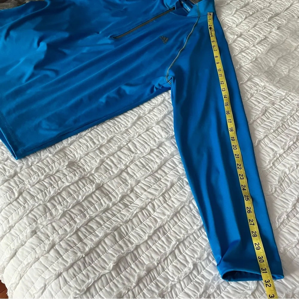 Adidas Men's M 1/4 Zip Golf  Athletic Pullover Blue Size M Quarter Zip Active